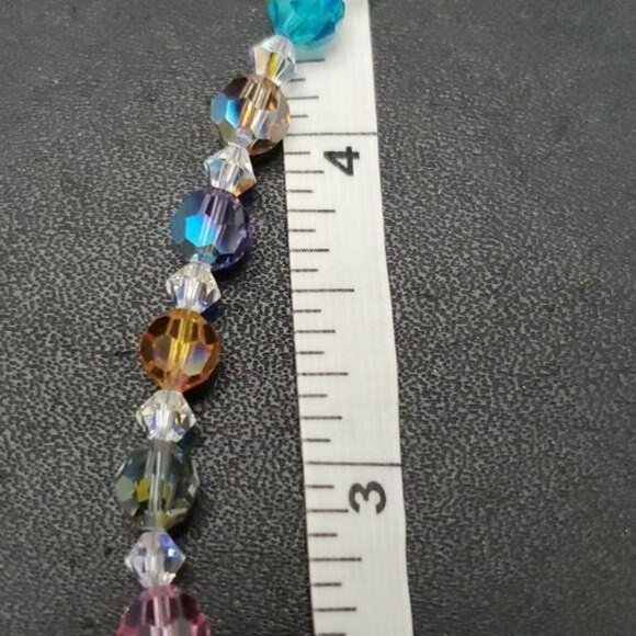 *Sale* Multi colored crystal bracelet - Picture 10 of 12